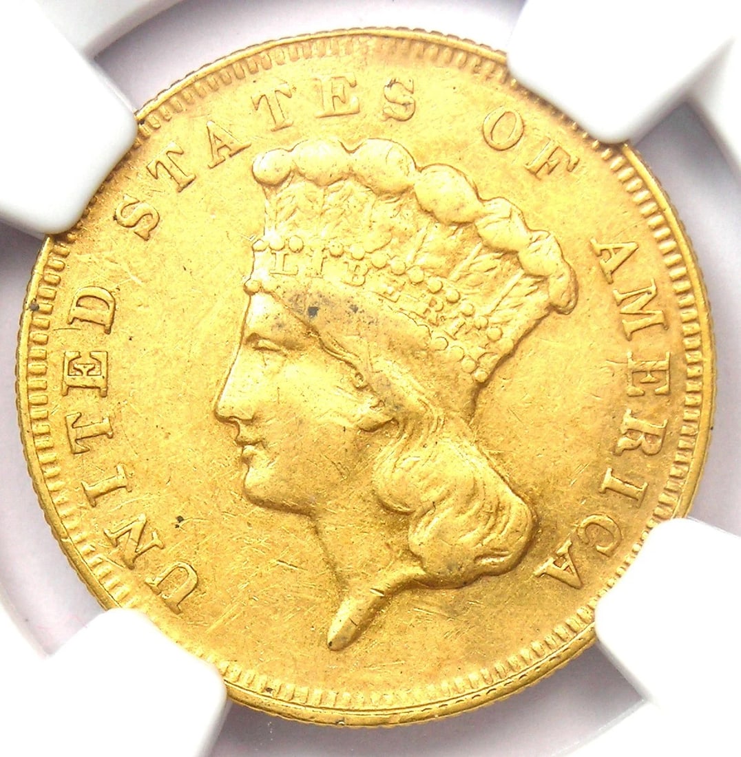 1870 THREE DOLLAR INDIAN GOLD COIN: 1870 Three Dollar Indian Gold Coin Year: 1870 Denomination: $3 Country of Origin: United States Accessories: None Accessories Notice: When purchasing pre-owned goods, please refer to the photos of the