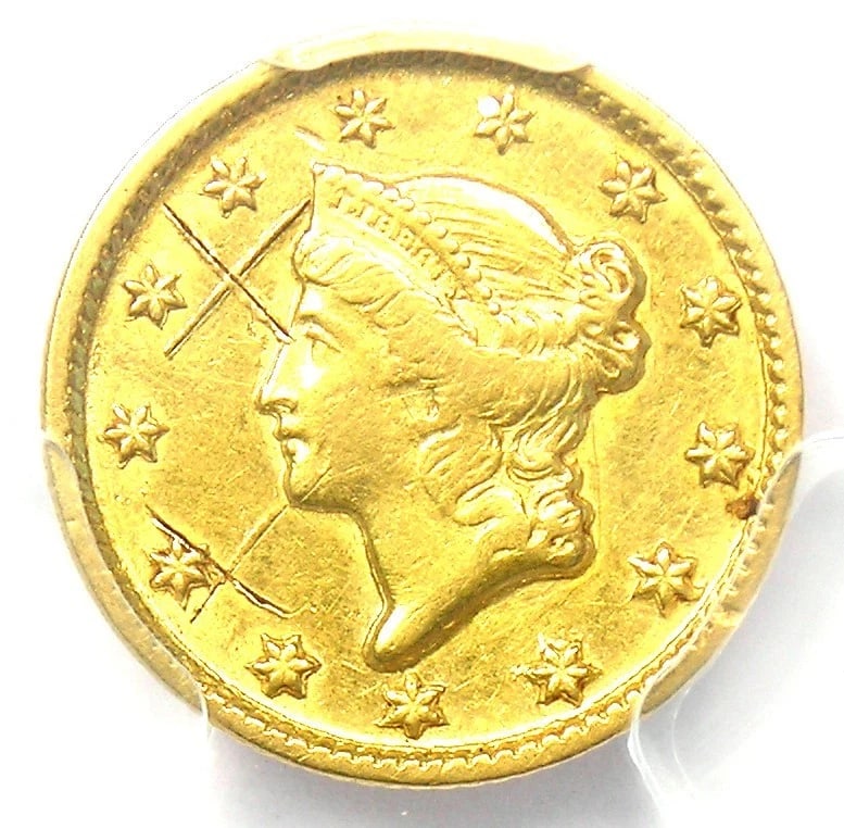1851-D LIBERTY GOLD DOLLAR G$1 RARE DAHLONEGA COIN: 1851-D Liberty Gold Dollar G$1 Rare Dahlonega Coin Year: 1851 Denomination: $1 Country of Origin: United States Accessories: None Accessories Notice: When purchasing pre-owned goods, please refer to