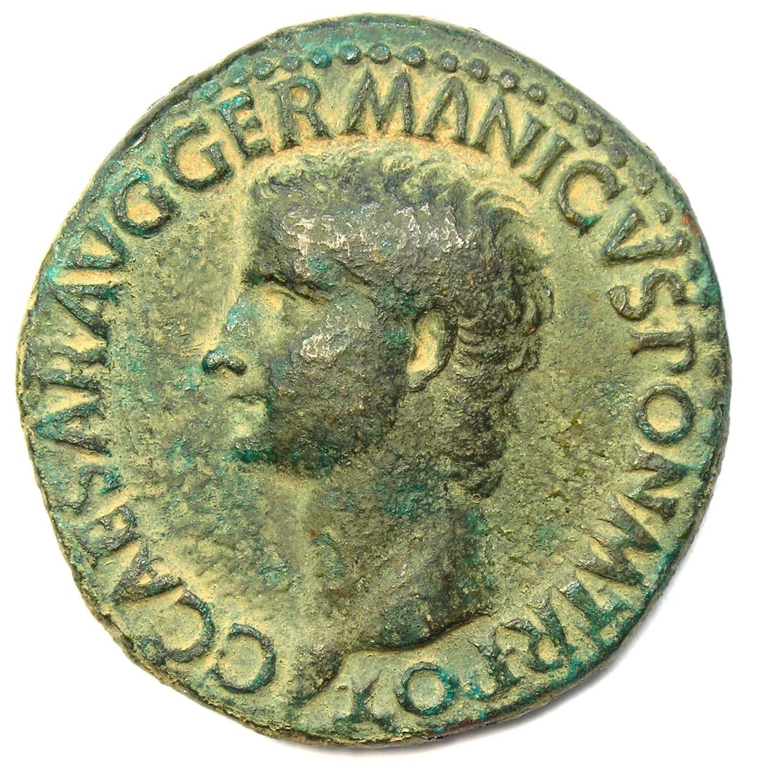 GAIUS CALIGULA AE AS COPPER ROMAN COIN (1 of 2)