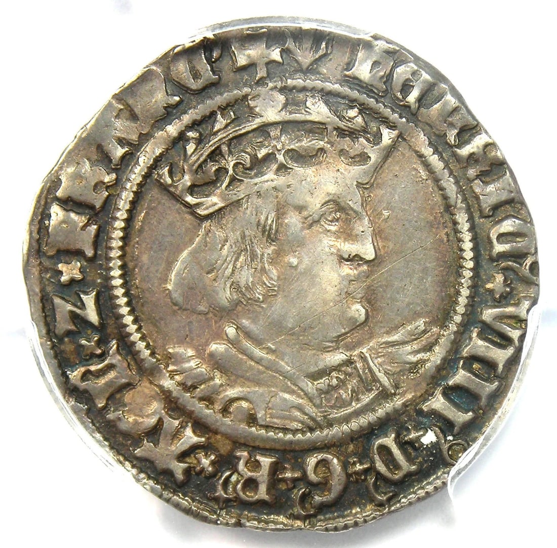 1526-44 BRITAIN ENGLAND HENRY VIII GROAT 4P COIN: 1526-44 Britain England Henry VIII Groat 4P Coin Year: 1526 Denomination: Fourpence Country of Origin: United Kingdom Accessories: None Accessories Notice: When purchasing pre-owned goods, please refe