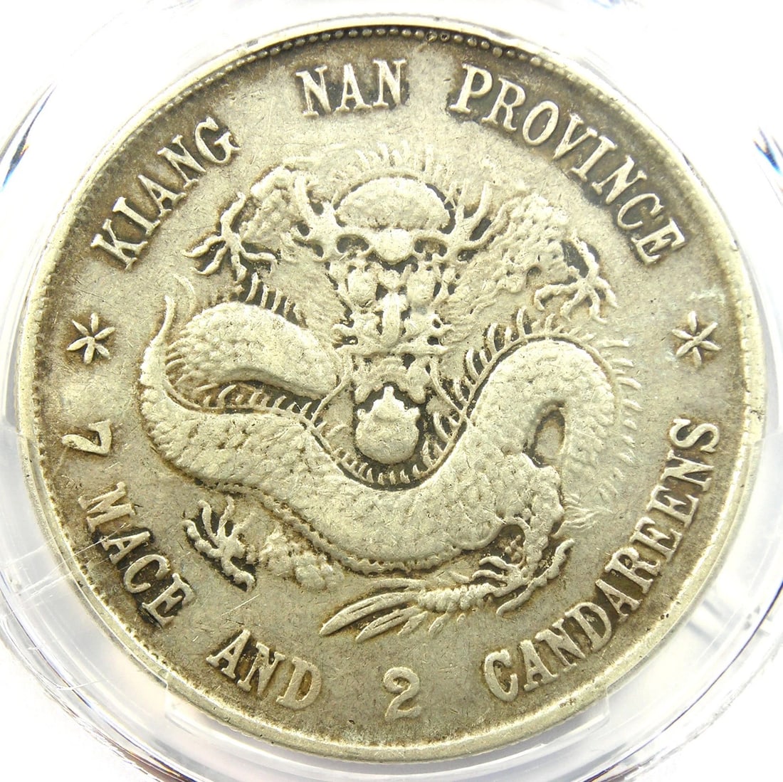 1899 CHINA KIANGNAN DRAGON SILVER DOLLAR $1 COIN: 1899 China Kiangnan Dragon Silver Dollar $1 Coin Year: 1899 Denomination: $1 Country of Origin: China Accessories: None Accessories Notice: When purchasing pre-owned goods, please refer to the photos 