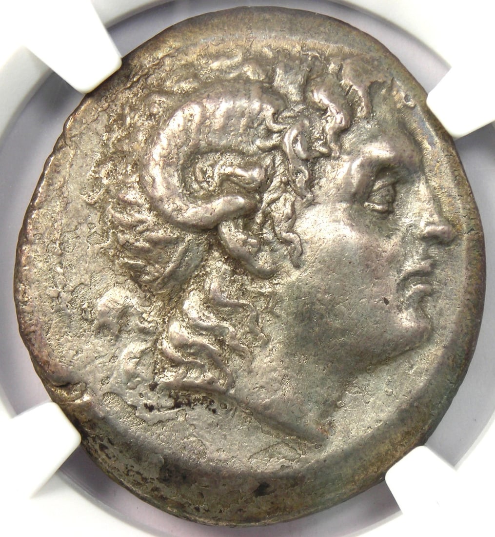 THRACE LYSIMACHUS AR TETRADRACHM LYSIMACHOS COIN (1 of 2)