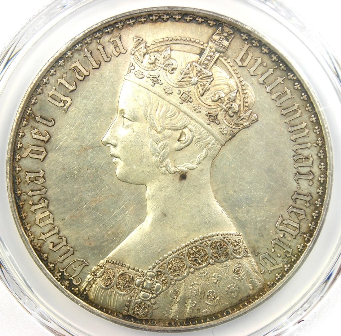 1847 PROOF BRITAIN ENGLAND UK VICTORIA GOTHIC CROWN COIN: 1847 Proof Britain England UK Victoria Gothic Crown Coin Year: 1847 Denomination: Crown Country of Origin: United Kingdom Accessories: None Accessories Notice: When purchasing pre-owned goods, please 