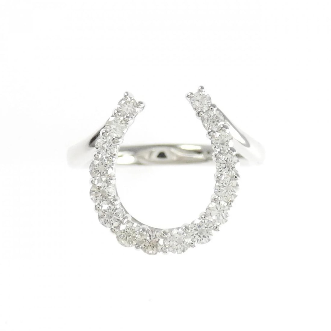K18WG DIAMOND RING - 2