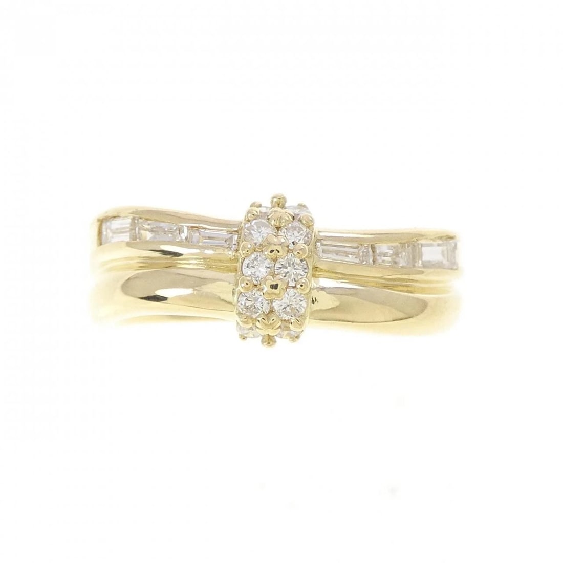 K18YG DIAMOND RING - 2
