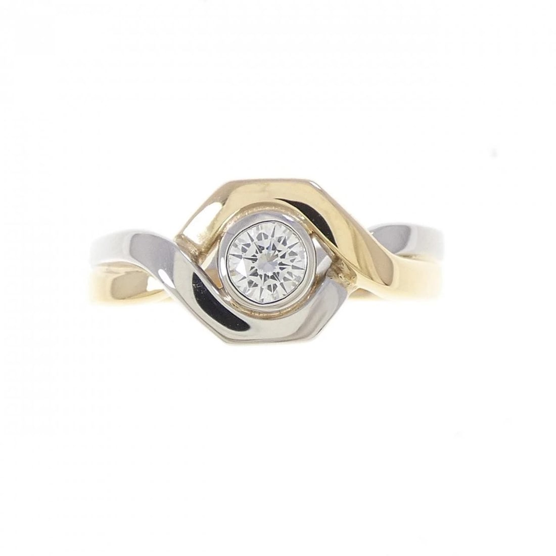 PT900/K18YG DIAMOND RING - 2