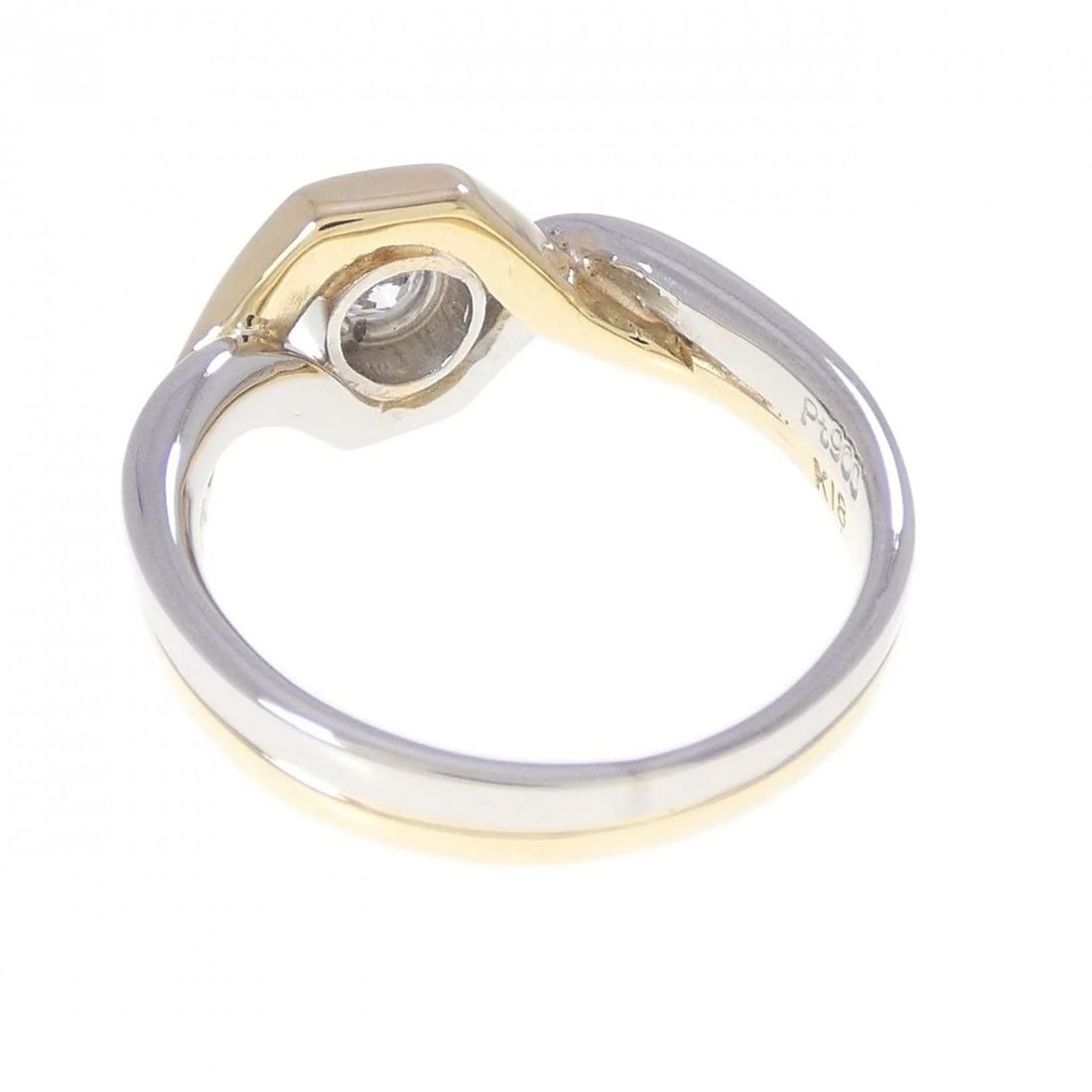 PT900/K18YG DIAMOND RING - 3