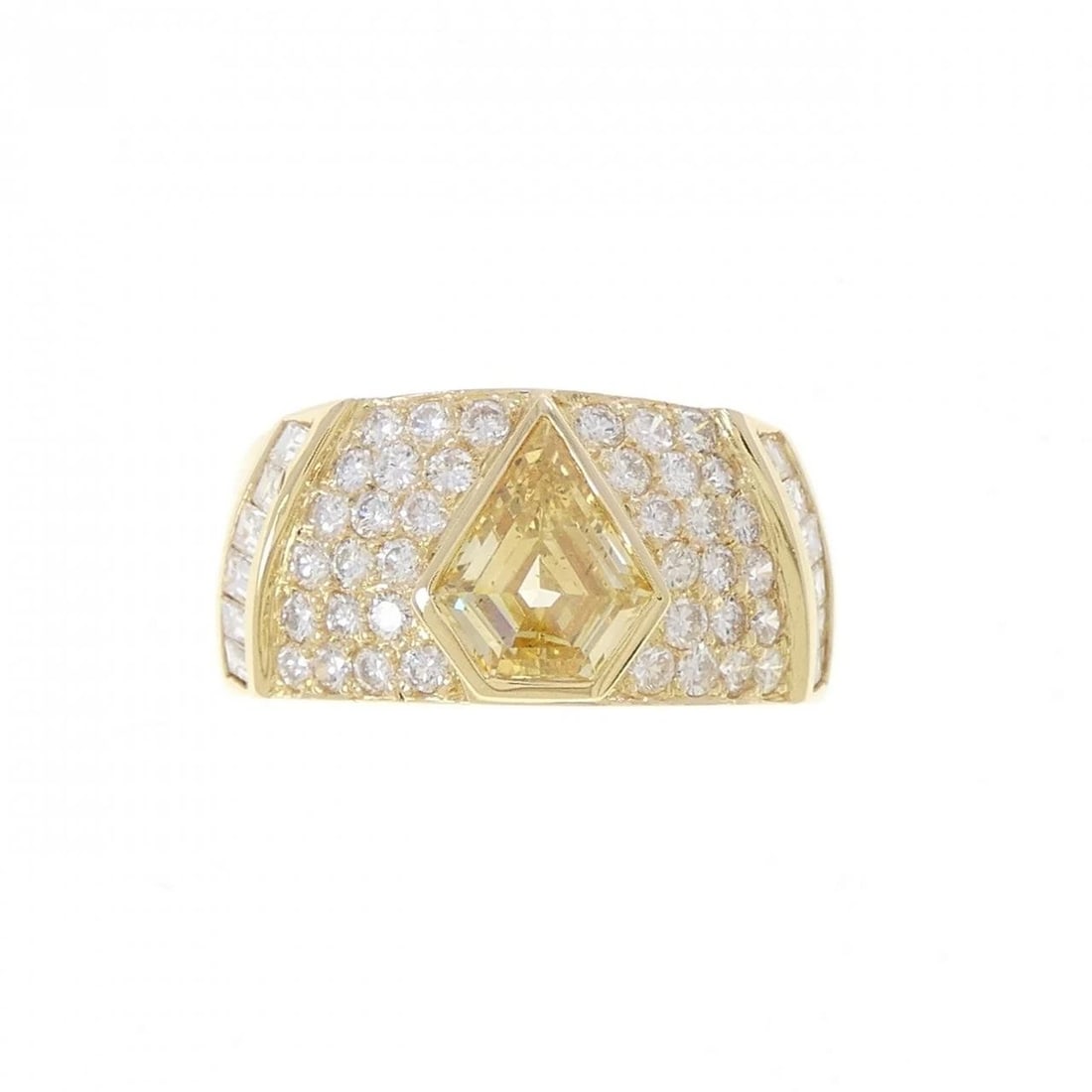 K18YG DIAMOND RING - 2