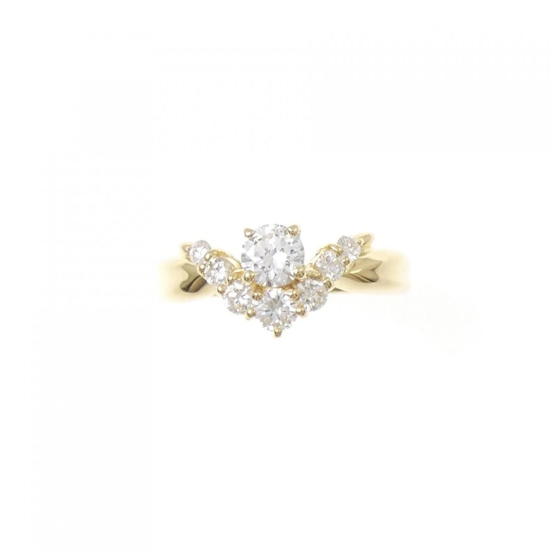K18YG DIAMOND RING - 2