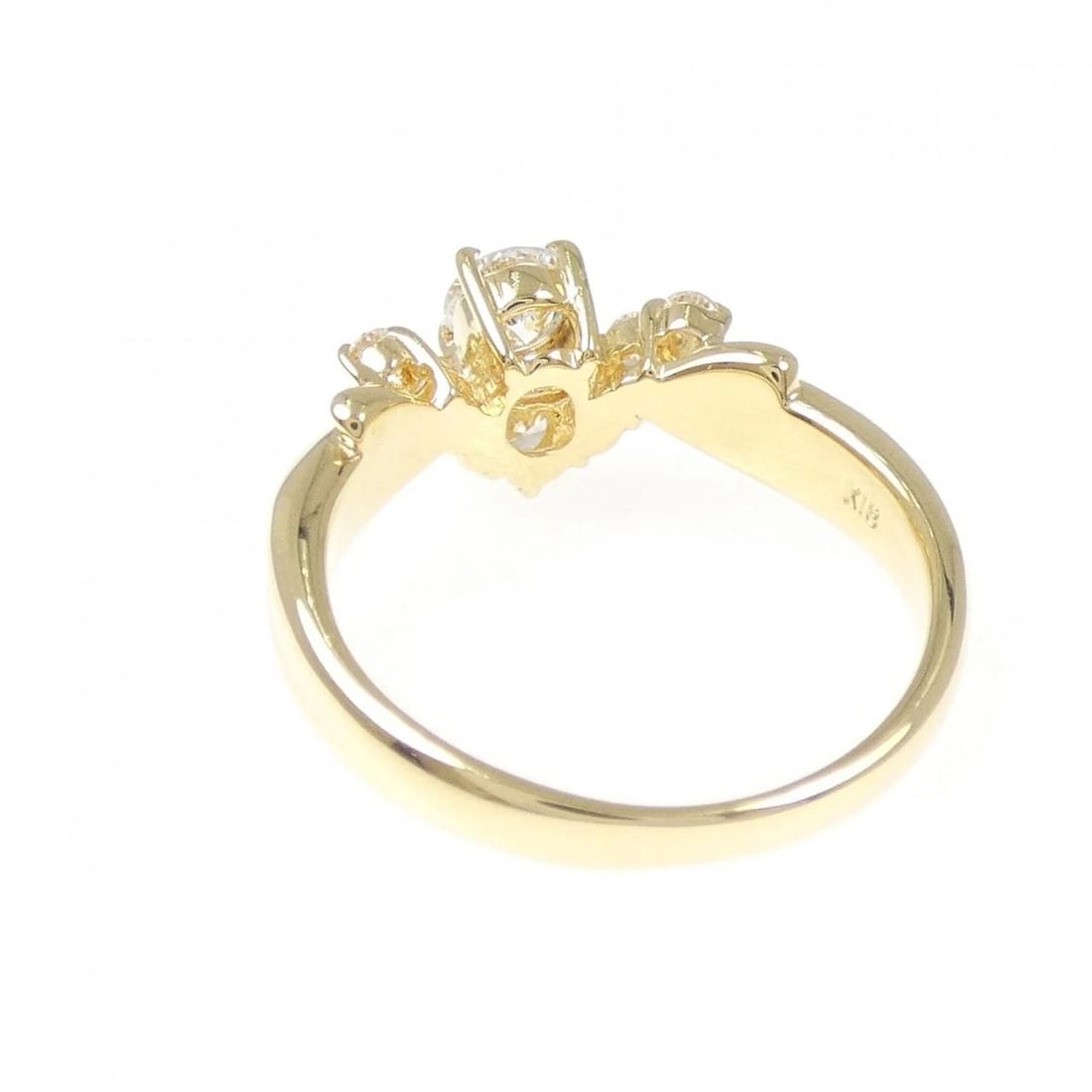 K18YG DIAMOND RING - 3
