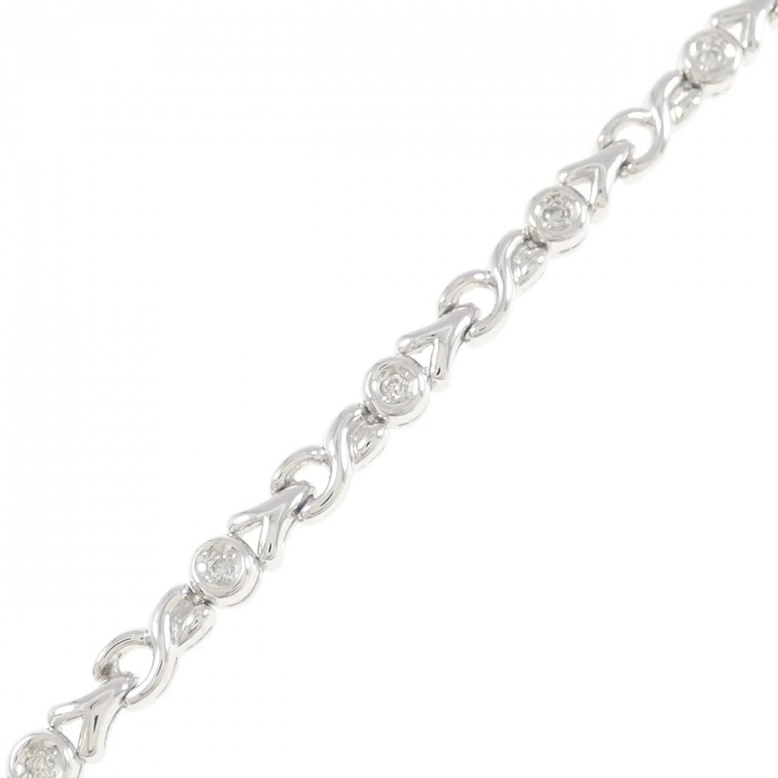 K14WG DIAMOND BRACELET: K14WG Diamond Bracelet Brand: Unbranded Type/Style: Diamond Bure Rubbed T Material: 14 white gold, Main Stone Natural Color: white gold Size: Length:17.5cm Max width approx: 3.3mm Accessories: None