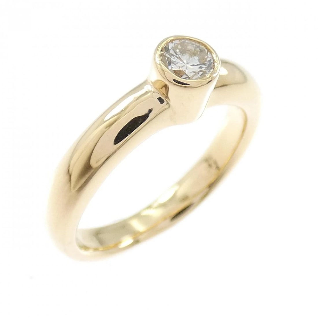 K18YG DIAMOND RING: K18YG Diamond Ring Brand: Unbranded Type/Style: Diamond Ring Material: K18 yellow gold, Main Stone Natural Color: Yellow Gold Size: US5 1/4 Accessories: None Accessories Notice: When purchasing