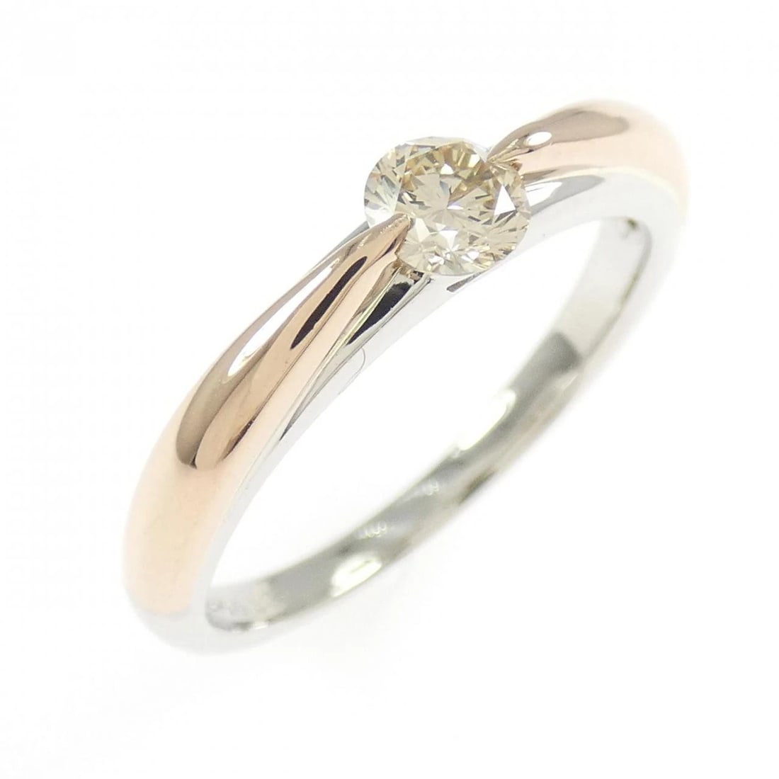 K18PG/PT900 DIAMOND RING: K18PG/PT900 Diamond Ring Brand: Unbranded Type/Style: Diamond Ring Material: 18K pink gold/Platinum 900, Main Stone Natural Color: pink gold/Platinum Size: US7 1/4 Accessories: None Accessories