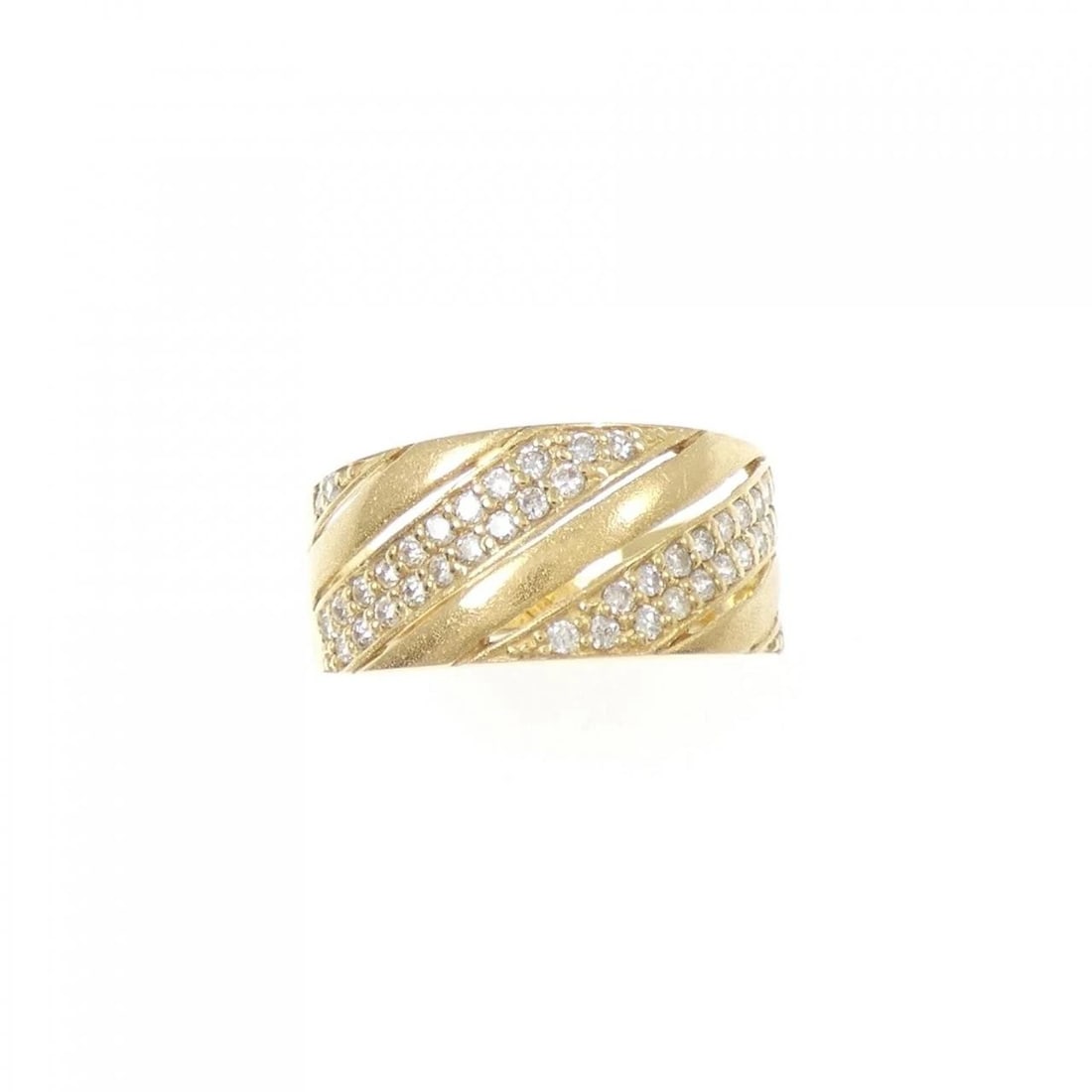 K18YG DIAMOND RING - 2