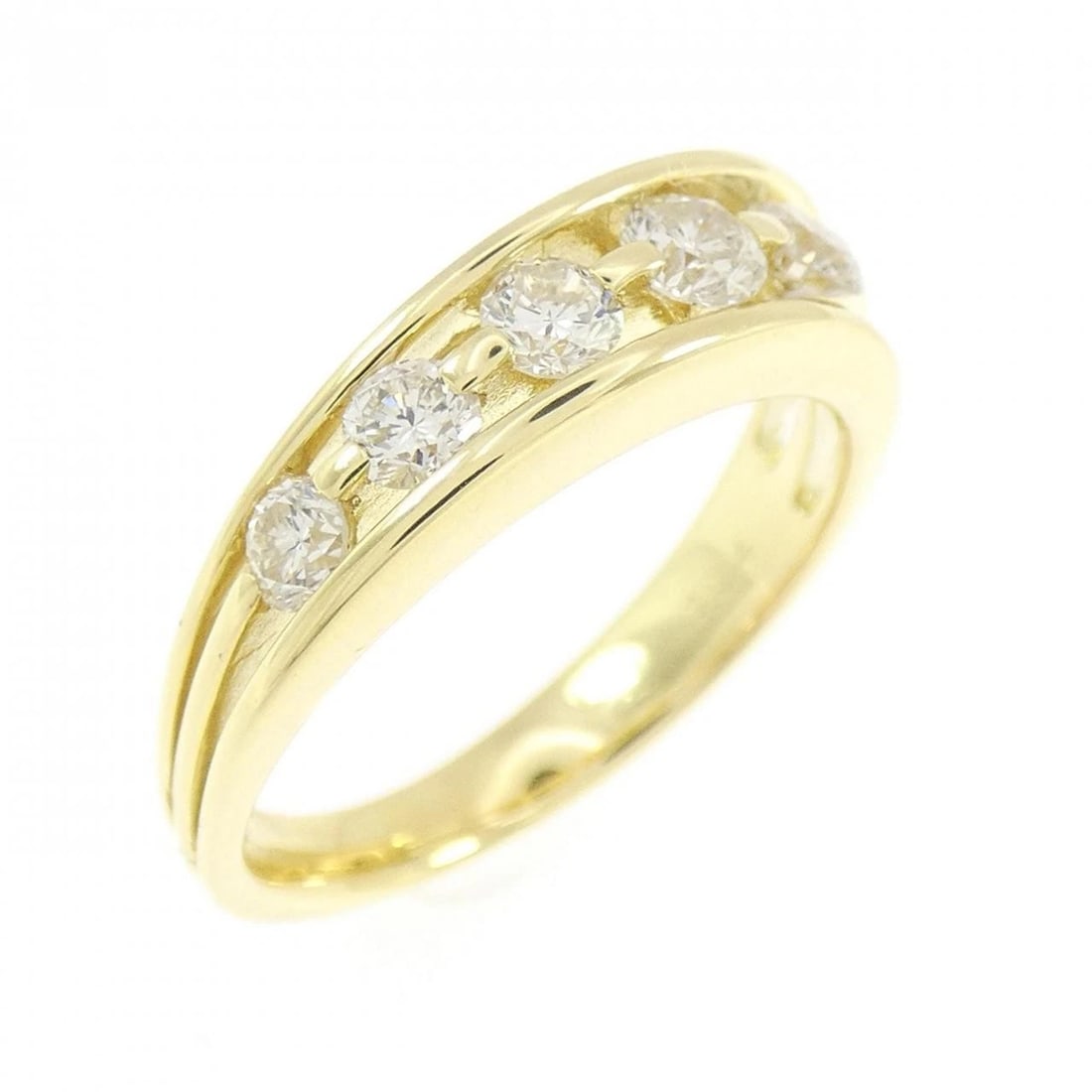 K18YG DIAMOND RING: K18YG Diamond Ring Brand: Unbranded Type/Style: Diamond Ring Material: K18 yellow gold, Main Stone Natural Color: yellow gold Size: US5 3/4 Accessories: None Accessories Notice: When purchasing