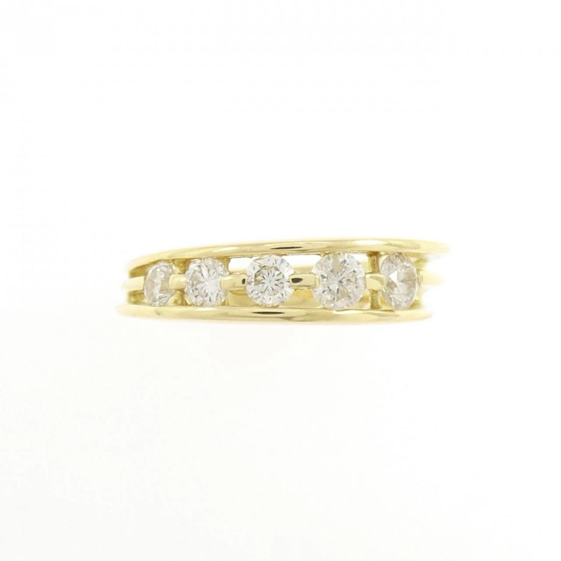 K18YG DIAMOND RING - 2