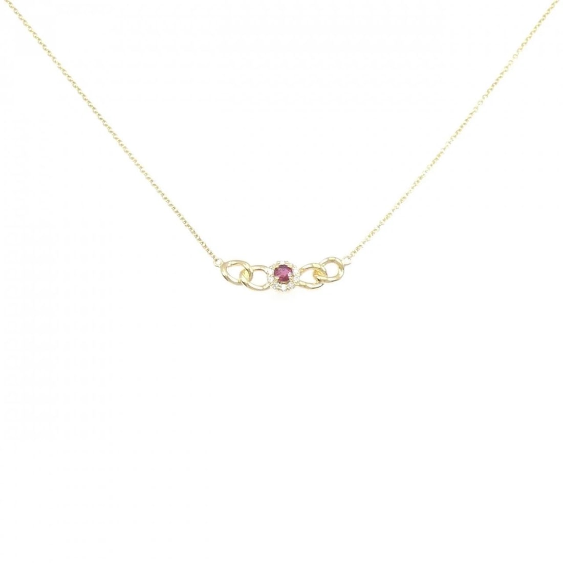 18K YELLOW GOLD RUBY NECKLACE (1 of 5)