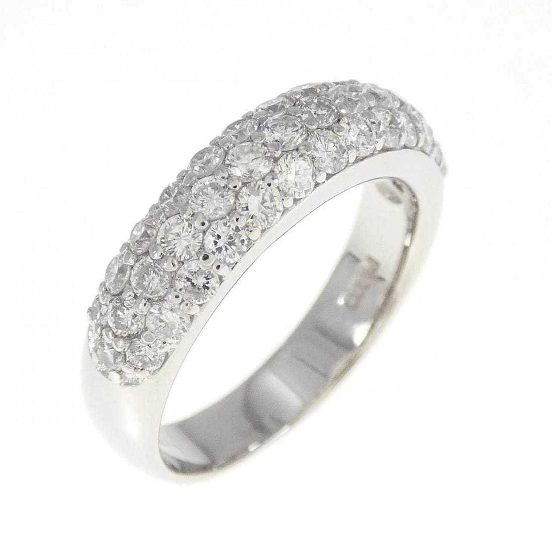 PT DIAMOND RING: PT Diamond Ring Brand: Unbranded Type/Style: Diamond Ring Material: Platinum, Main Stone Natural Color: Platinum Size: US5 Accessories: None Accessories Notice: When purchasing pre-owned goods,