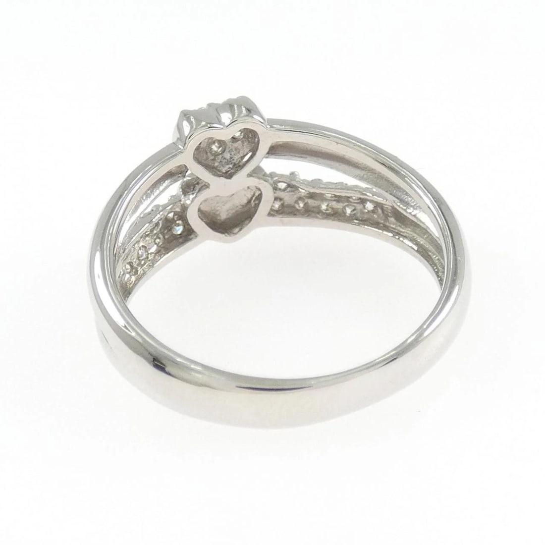 PT900 HEART DIAMOND RING - 3