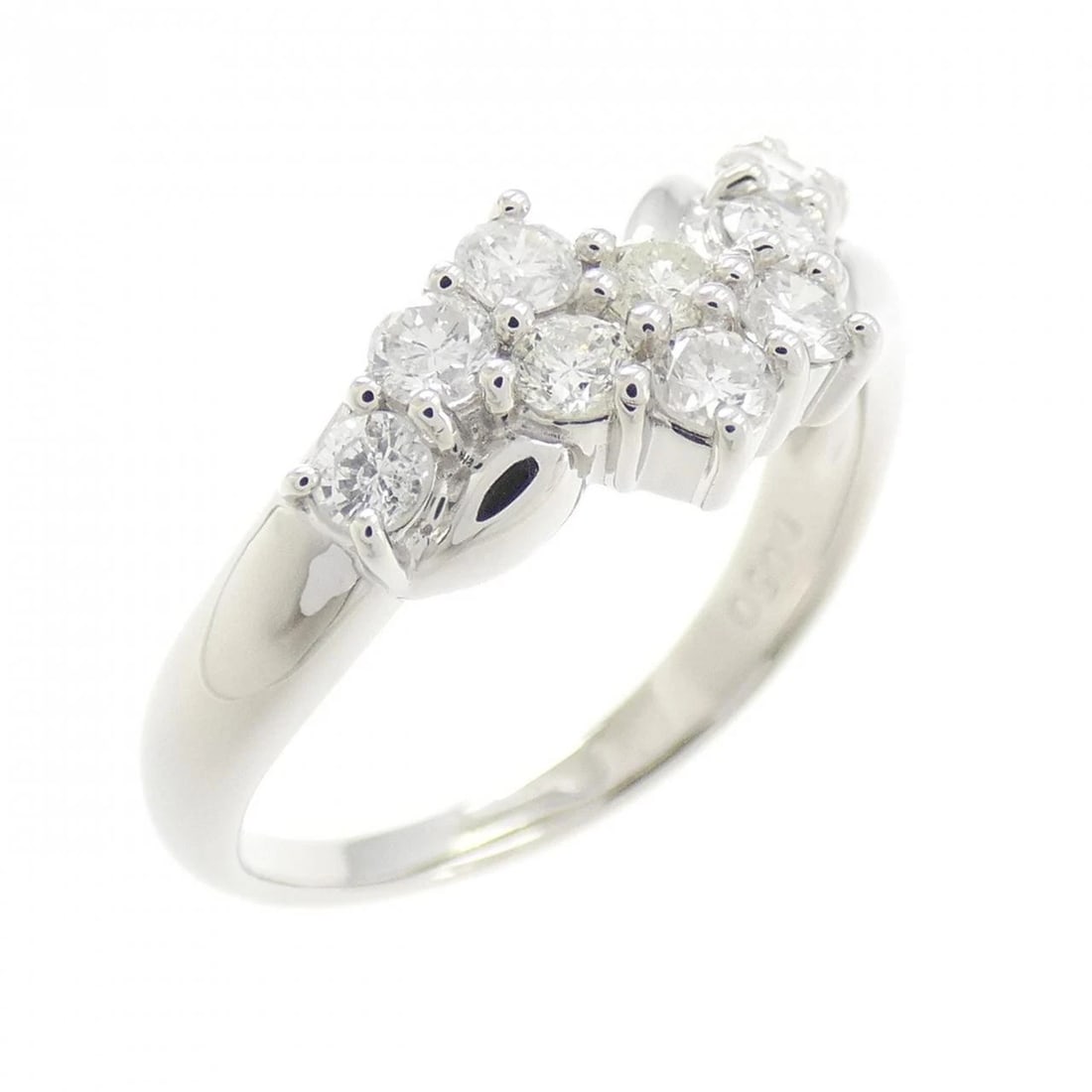 PT DIAMOND RING: PT Diamond Ring Brand: Unbranded Type/Style: Diamond Ring Material: Platinum, Main Stone Natural Color: Platinum Size: US6 Accessories: None Accessories Notice: When purchasing pre-owned goods,