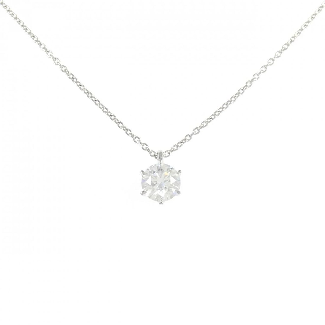 PT900/PT850 DIAMOND NECKLACE: PT900/PT850 Diamond Necklace Brand: Unbranded Type/Style: Necklace Material: Platinum900/Platinum850, Main Stone Natural Color: Platinum Size: length 45cm Pendant length approx. x width approx.: