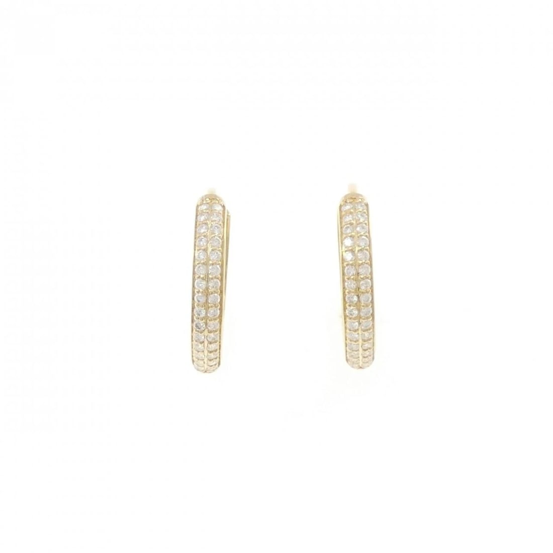 K18YG DIAMOND PIERCE: K18YG Diamond Pierce Brand: Unbranded Type/Style: Diamond Pierce/Earring Material: K18 yellow gold, Color: yellow gold Size: Approx. height x width: 17.7mm x 2.8mm Accessories: None Accessories