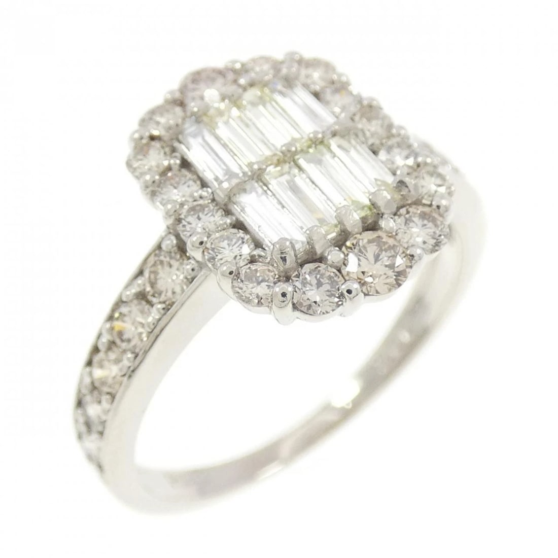 PT900 DIAMOND RING: PT900 Diamond Ring Brand: Unbranded Type/Style: Diamond Ring Material: Platinum900, Main Stone Natural Color: Platinum Size: US5 1/2 Accessories: None Accessories Notice: When purchasing pre-owned
