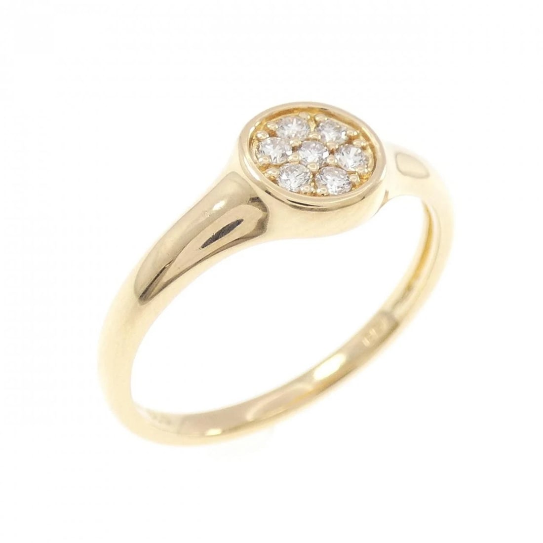 K18YG DIAMOND RING: K18YG Diamond Ring Brand: Unbranded Type/Style: Diamond Ring Material: K18 yellow gold, Main Stone Natural Color: yellow gold Size: US6 1/4 Accessories: None Accessories Notice: When purchasing