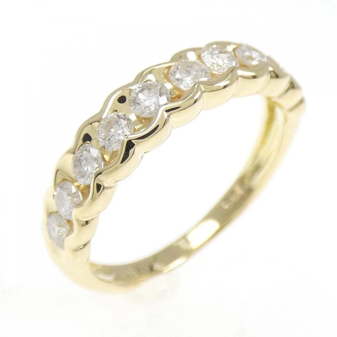 K18YG DIAMOND RING: K18YG Diamond Ring Brand: Unbranded Type/Style: Diamond ring Material: K18 yellow gold, Main Stone Natural Color: yellow gold Size: US5 1/4 Accessories: None Accessories Notice: When purchasing