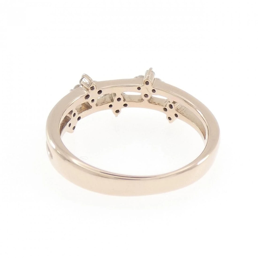 K18PG FLOWER DIAMOND RING - 3