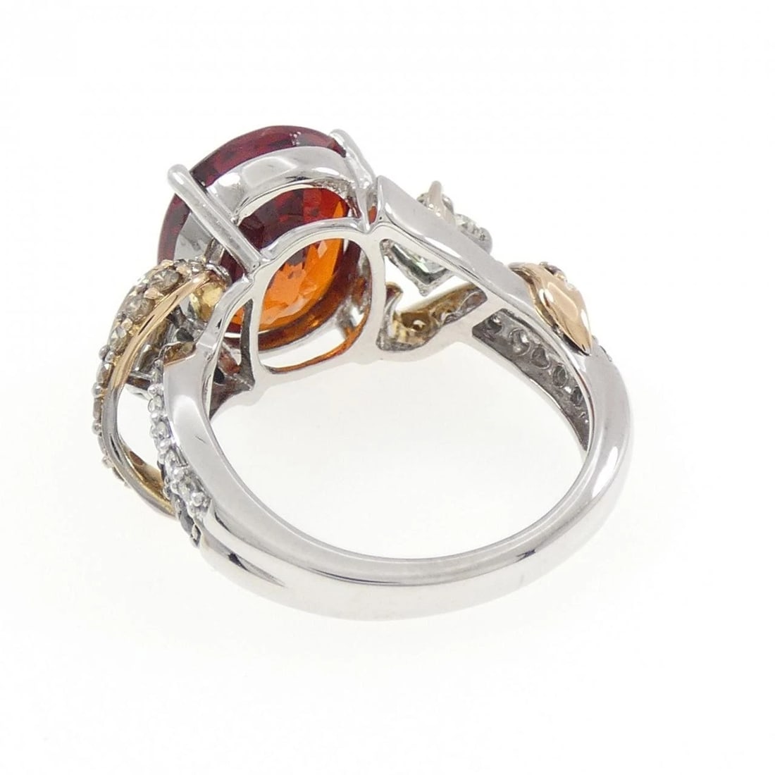 K18WG/K18PG GARNET RING - 2