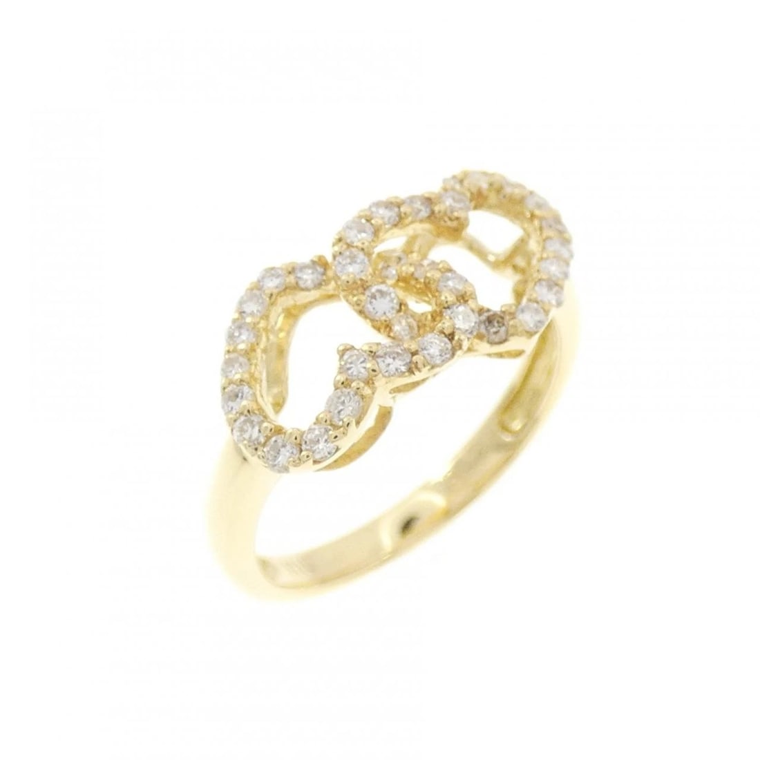K18YG HEART DIAMOND PINKY RING: K18YG Heart Diamond Pinky Ring Brand: Unbranded Type/Style: Diamond Ring Material: K18 yellow gold, Main Stone Natural Color: yellow gold Size: US1 3/4 Accessories: None Accessories Notice: When