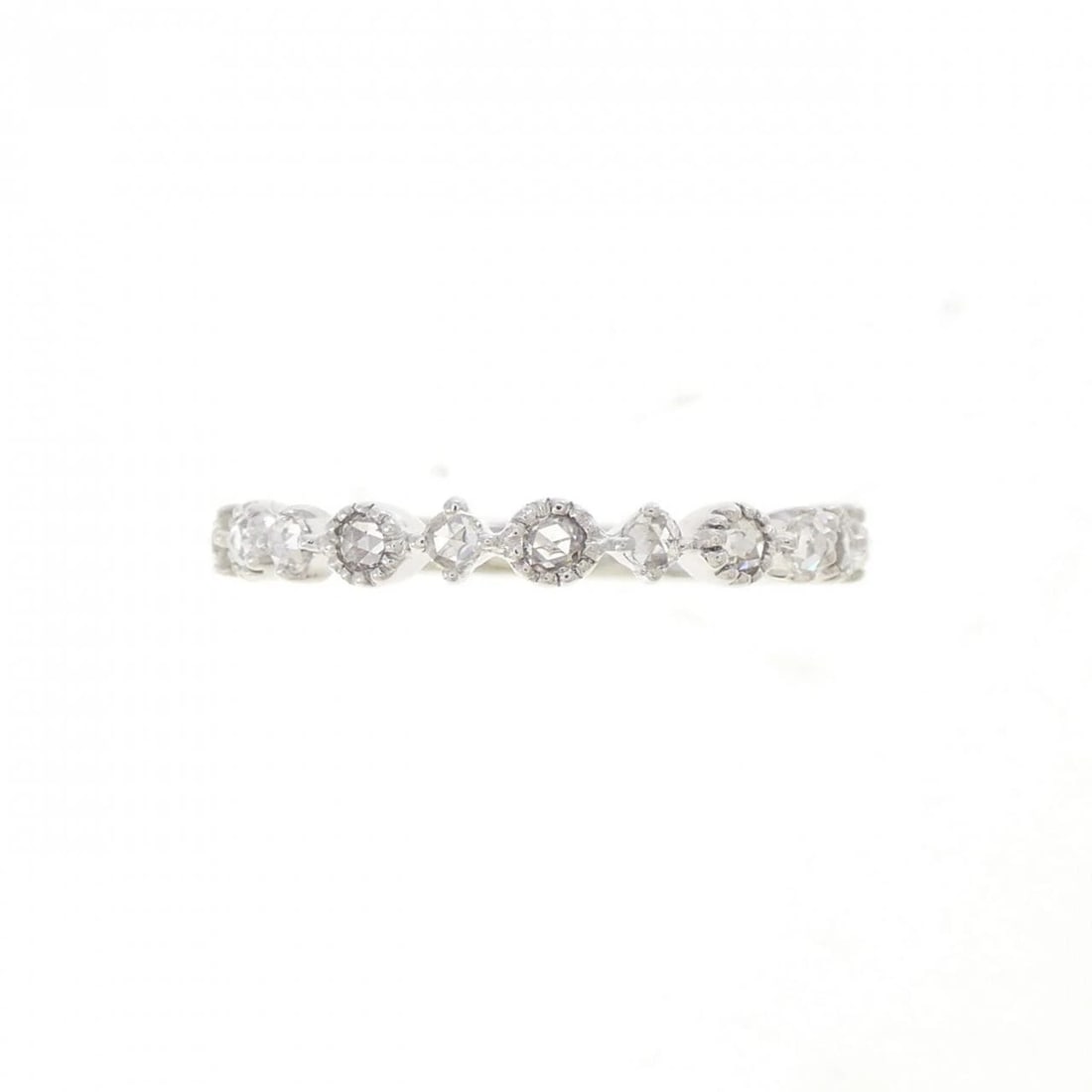 K18WG DIAMOND RING - 2