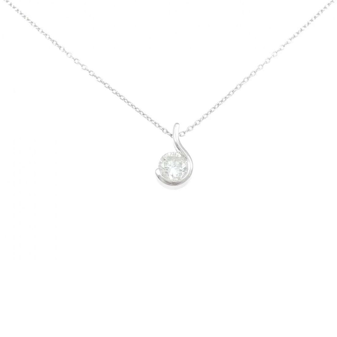 PT/PT850 DIAMOND NECKLACE: PT/PT850 Diamond Necklace Brand: Unbranded Type/Style: Diamond Necklace Material: Platinum/Platinum850, Main Stone Natural Color: Platinum Size: length 45cm Pendant length approx. x width approx.: