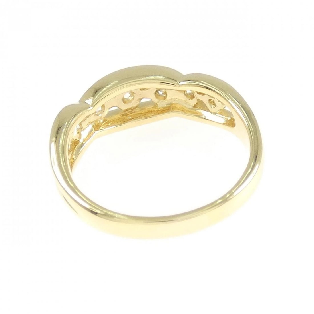 K18YG DIAMOND RING - 3