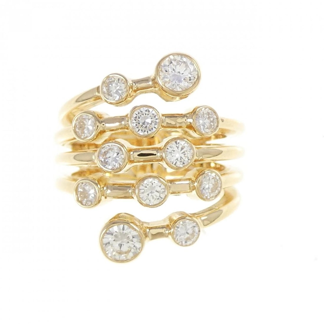 K18YG DIAMOND RING - 2