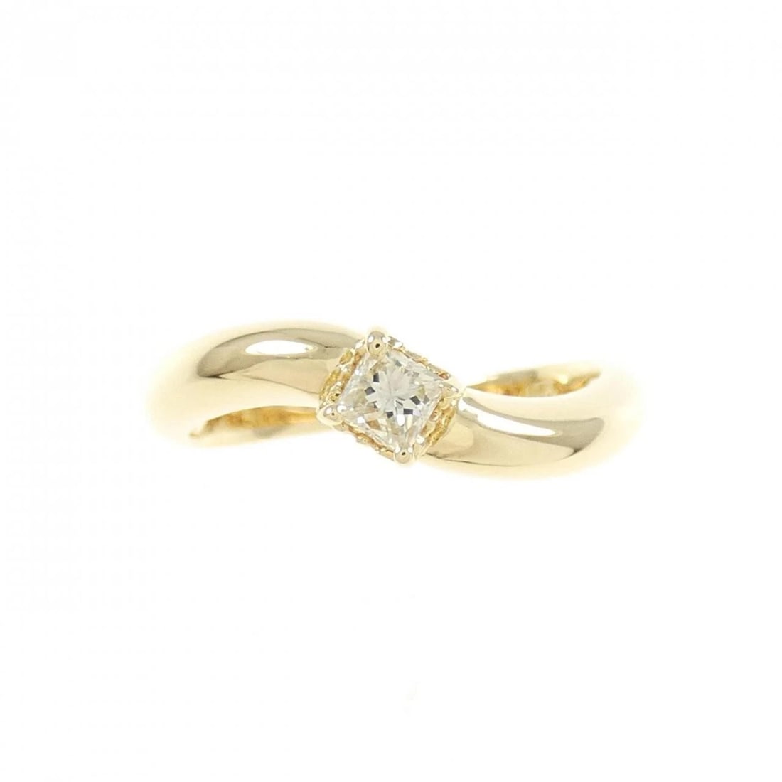 K18YG DIAMOND RING - 2