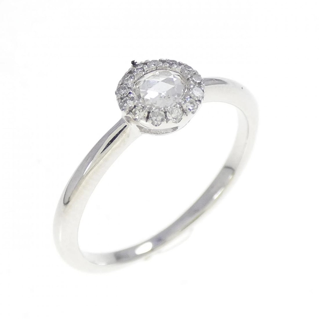 K18WG DIAMOND RING: K18WG Diamond Ring Brand: Unbranded Type/Style: Diamond Ring Material: K18 white gold, Main Stone Natural Color: white gold Size: US5 Accessories: None Accessories Notice: When purchasing pre-owned