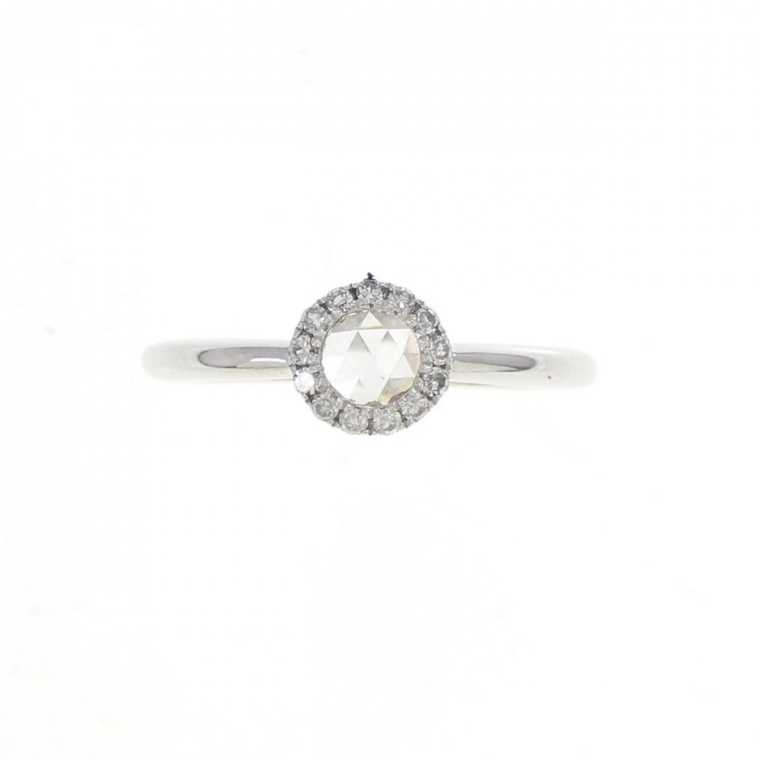 K18WG DIAMOND RING - 2