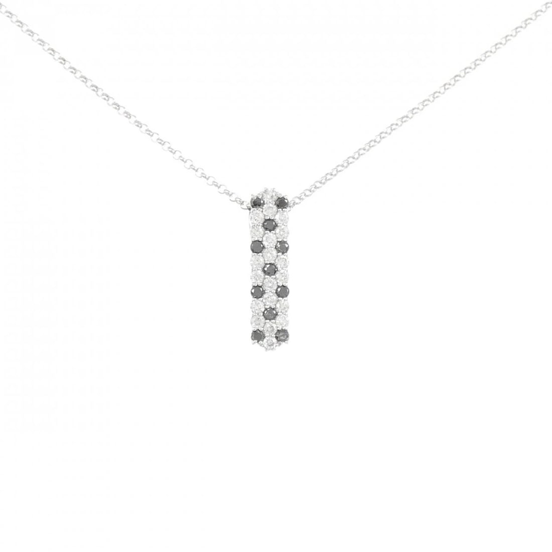 K18WG DIAMOND NECKLACE: K18WG Diamond Necklace Brand: Unbranded Type/Style: Diamond Necklace Material: K18 white gold, Main Stone Natural Color: white gold Size: length 46cm Pendant length approx. x width approx.: