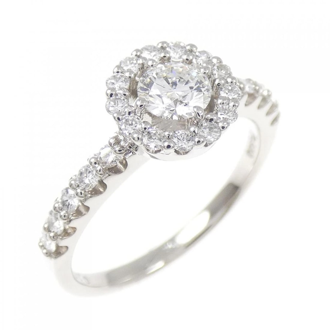PT900 DIAMOND RING: PT900 Diamond Ring Brand: Unbranded Type/Style: Ring Material: Platinum900, Main Stone Natural Color: Platinum Size: US5 3/4 Accessories: None Accessories Notice: When purchasing pre-owned goods,