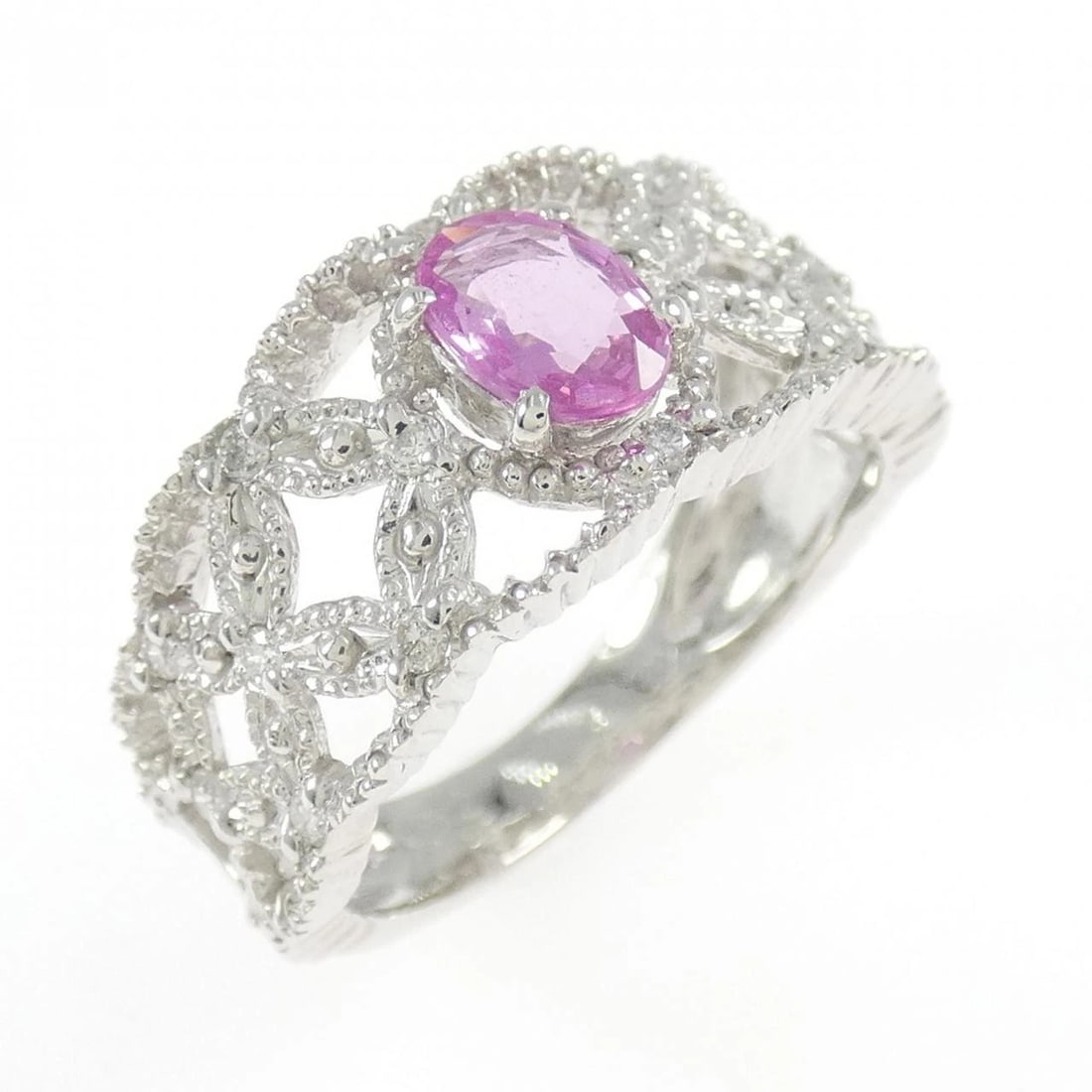 K18WG SAPPHIRE RING: K18WG Sapphire Ring Brand: Unbranded Type/Style: Sapphire Ring Material: K18 white gold, Main Stone Sapphire Color: white gold Size: US5 Accessories: None Accessories Notice: When purchasing
