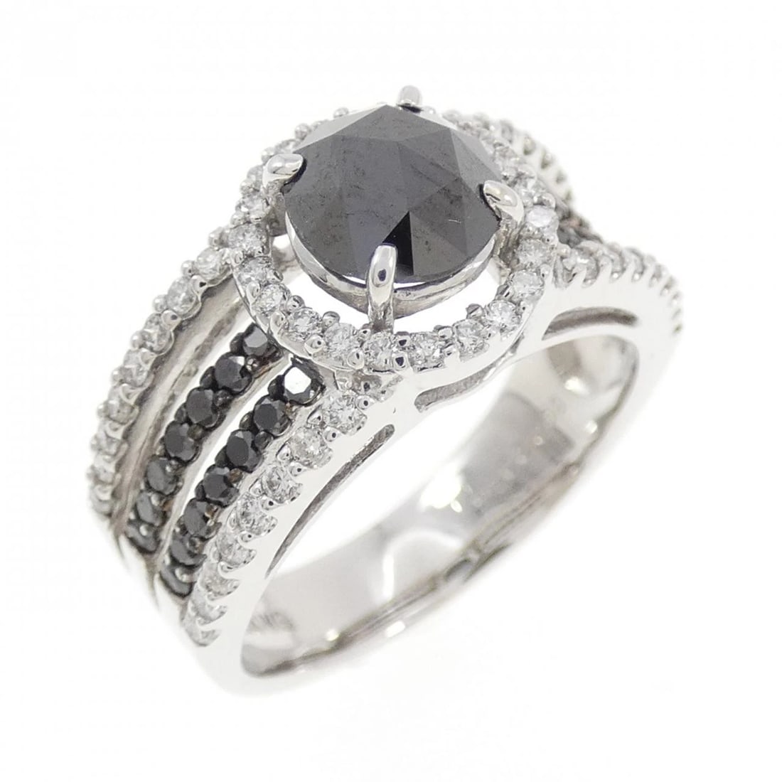K14WG DIAMOND RING: K14WG Diamond Ring Brand: Unbranded Type/Style: Diamond Ring Material: 14k white gold, Main Stone Natural Color: white gold Size: US6 1/4 Accessories: None Accessories Notice: When purchasing