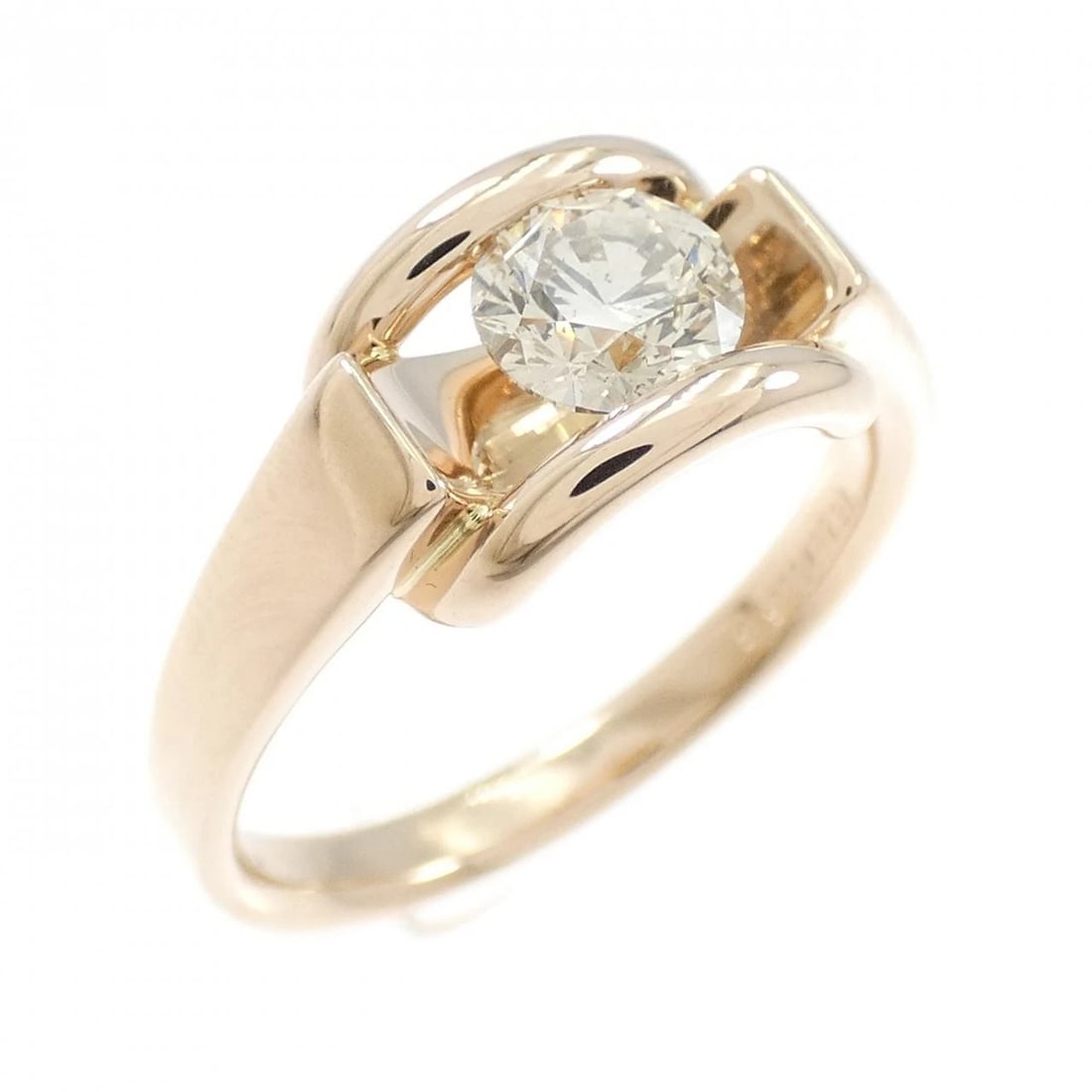 K18PG DIAMOND RING: K18PG Diamond Ring Brand: Unbranded Type/Style: Diamond Ring Material: K18 Pink Gold, Main Stone Natural Color: Pink Gold Size: US6 1/2 Accessories: None Accessories Notice: When purchasing pre-owned