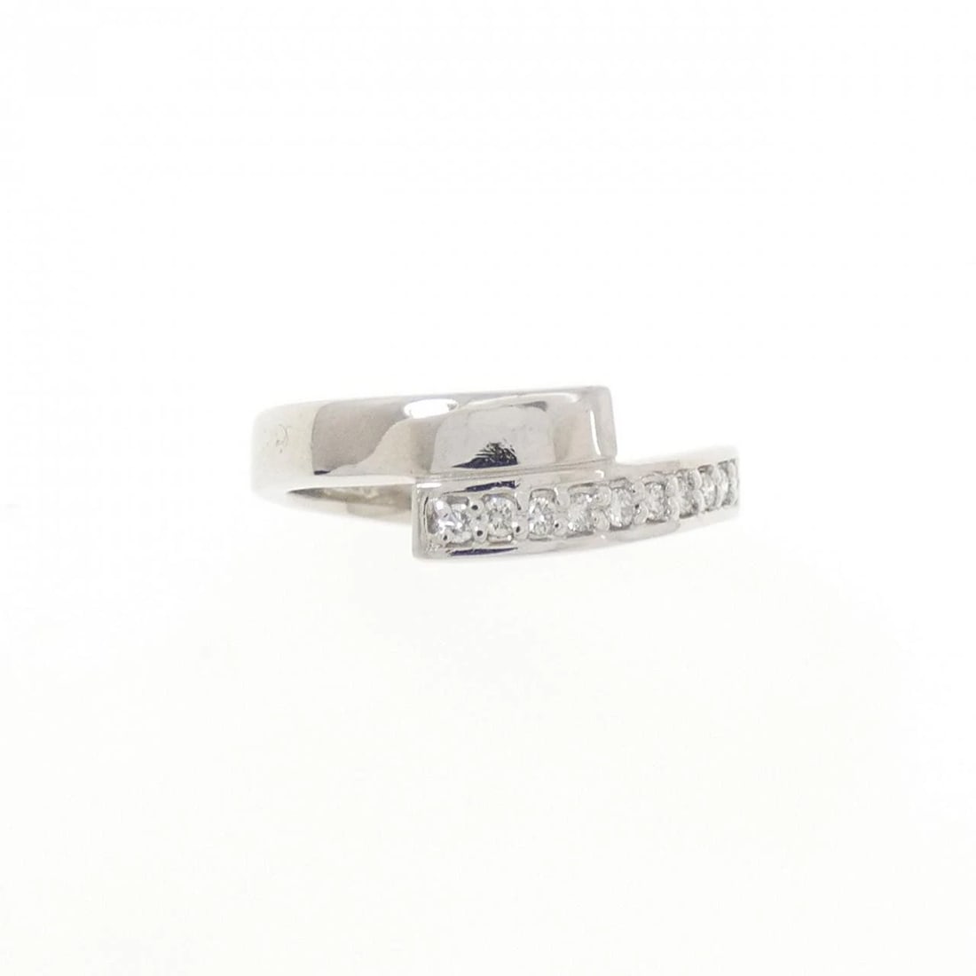 PT950 DIAMOND PINKY RING - 2