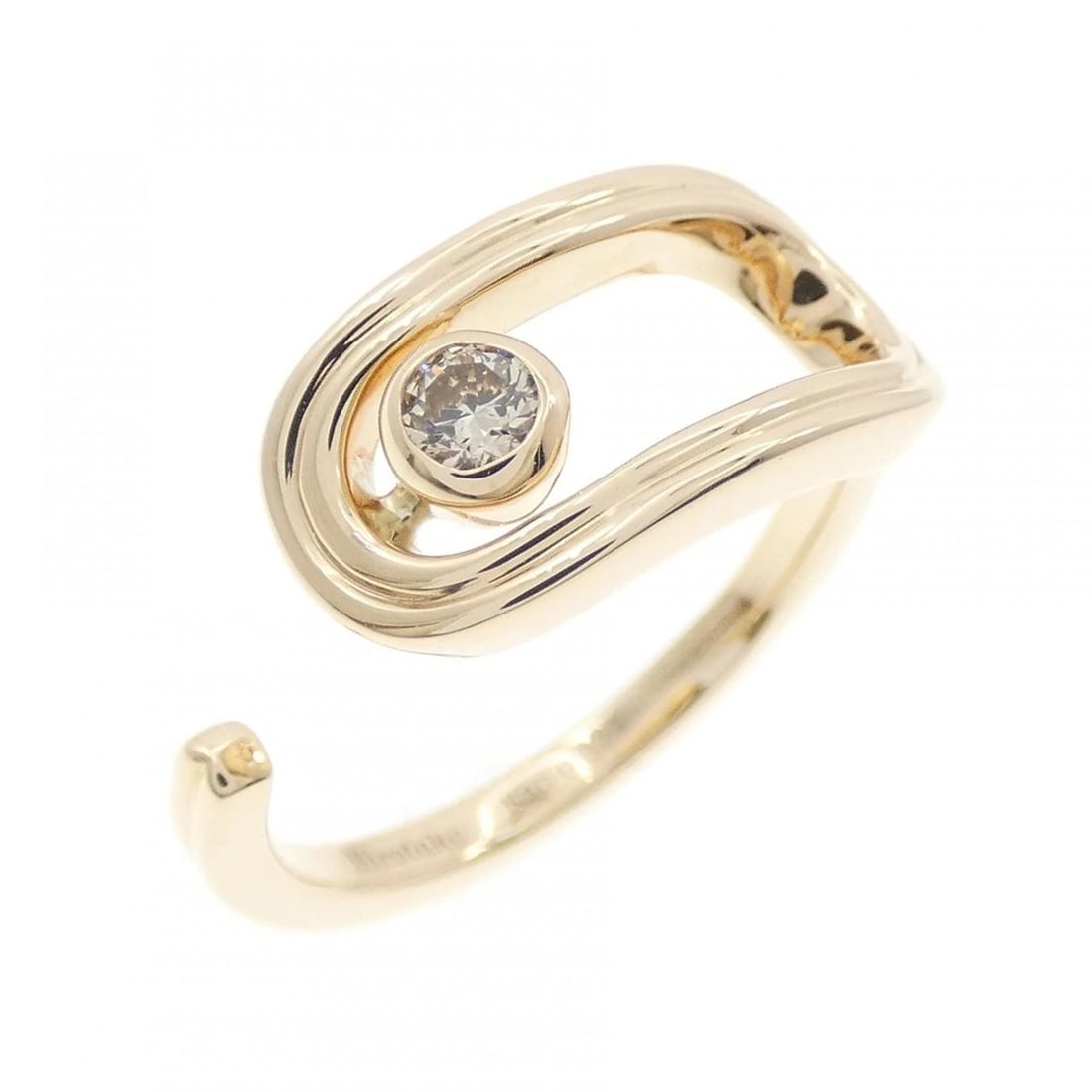HIROTAKA BELUGA OBLONG RING: Hirotaka Beluga Oblong Ring Brand: Hirotaka Type/Style: Hirotaka Ring Material: K10 yellow gold, Main Stone Natural Color: yellow gold Size: US5 Accessories: None Accessories Notice: When purchasing