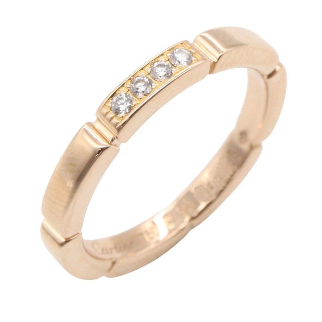 CARTIER MAILLON PANTHERE DIAMOND RING: CARTIER MAILLON PANTHERE Diamond Ring Brand: CARTIER Type/Style: Ring Material: K18PG?Rose Gold?, Color: Gold Size: US size 5 Accessories: None Accessories Notice: When purchasing pre-owned goods,