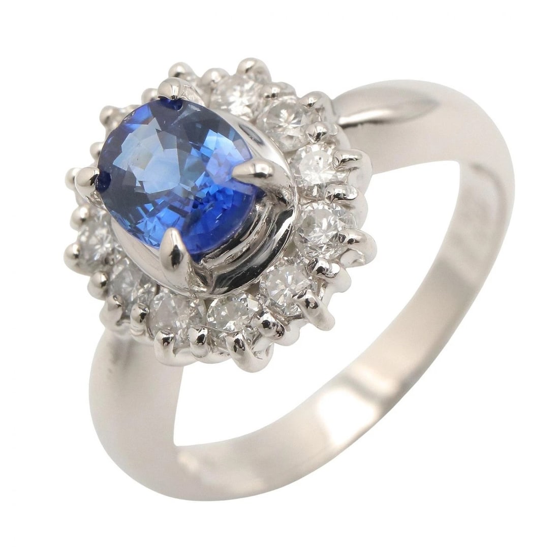 JEWELRY SAPPHIRE DIAMOND RING PT900: JEWELRY Sapphire Diamond Ring Pt900 Brand: JEWELRY Type/Style: Ring Material: Pt900 Platinum, Color: Silver Size: US size 4.75 Accessories: None Accessories Notice: When purchasing pre-owned goods,