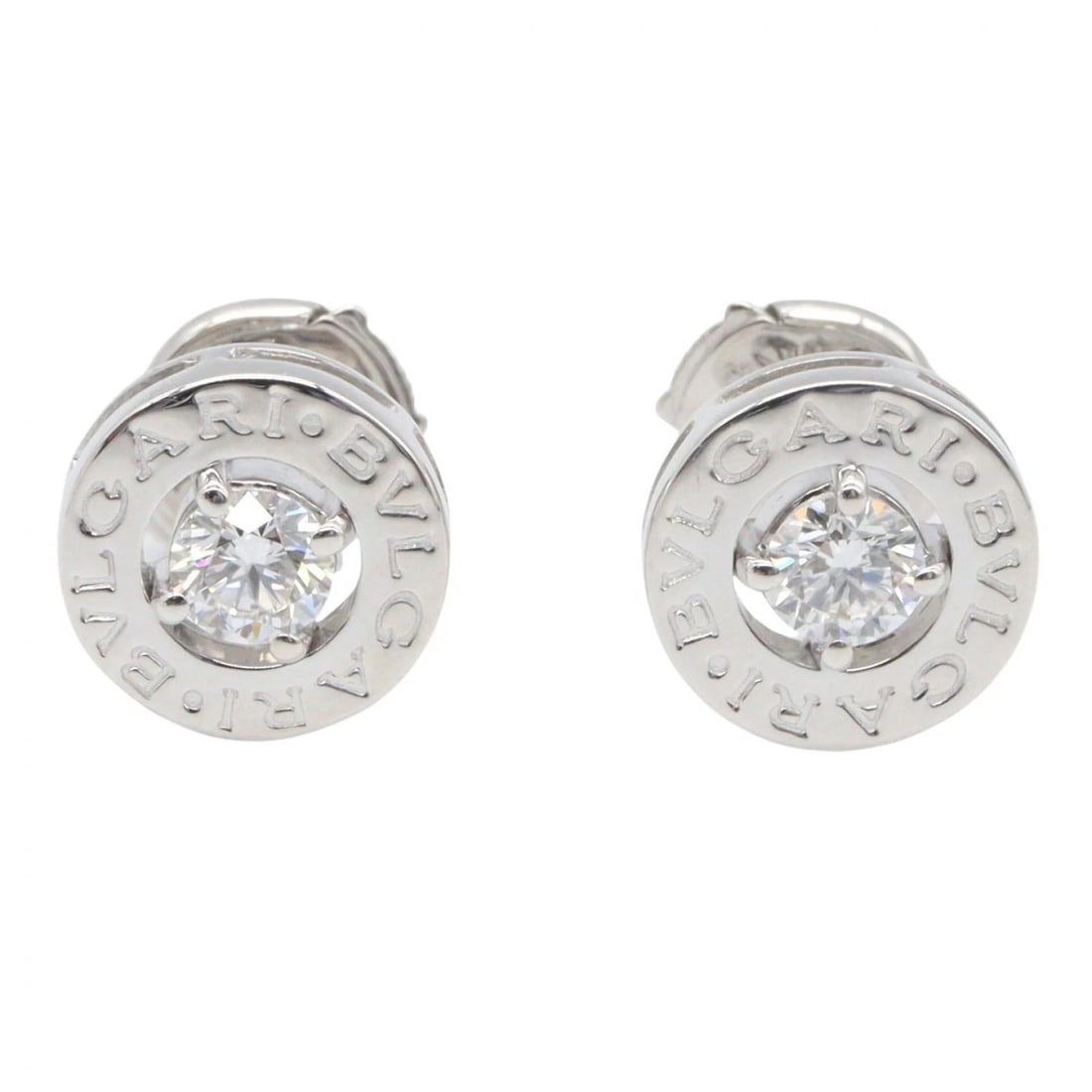 BVLGARI BVLGARI DIAMOND PIERCED EARRINGS: BVLGARI BVLGARI Diamond Pierced earrings Brand: BVLGARI Type/Style: Pierced earrings Material: K18WG?White Gold?, Color: Silver Size: Size 9mm x 9mm(0.4" x 0.4") Accessories: None Accessories Notice: