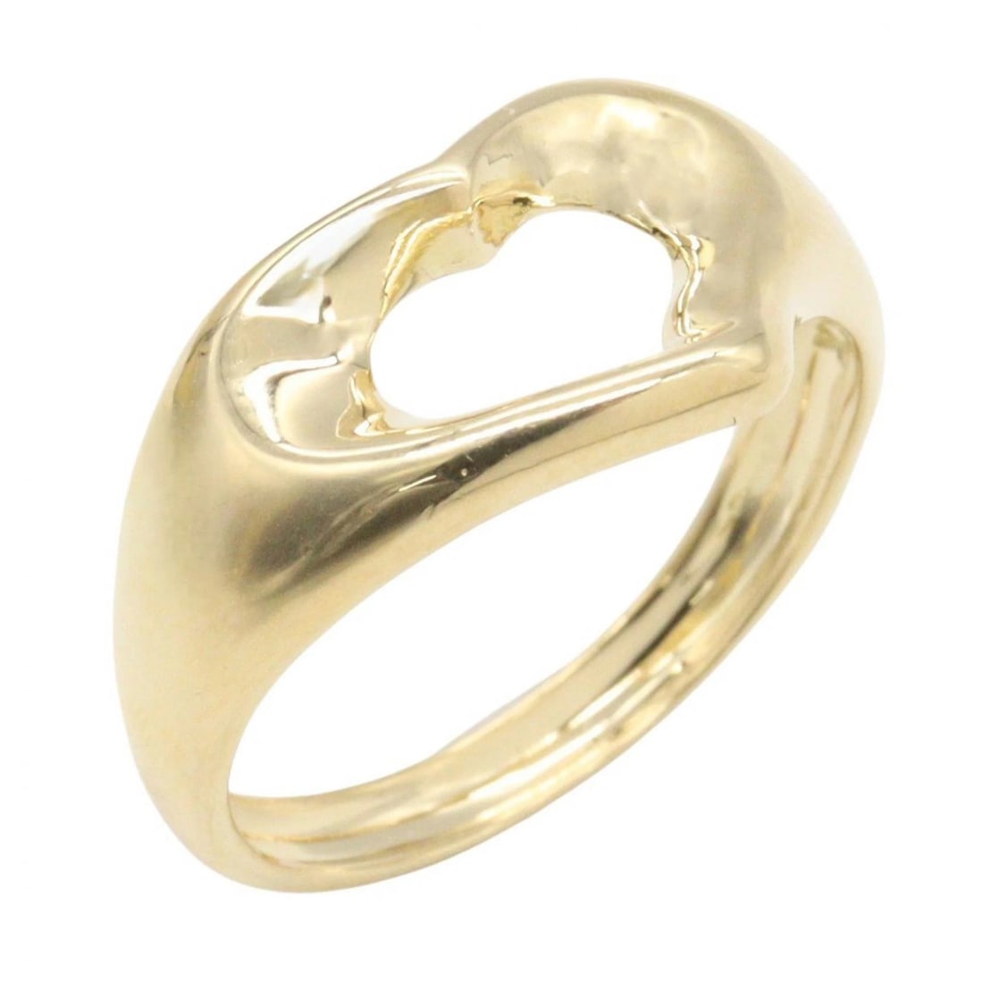 TIFFANY?CO OPEN HEART RING 18KYG YELLOW GOLD: TIFFANY?CO Open heart Ring 18KYG Yellow Gold Brand: TIFFANY?CO Type/Style: Ring Material: K18 (Yellow Gold), Color: Gold Size: US Size 5.5 Accessories: None Accessories Notice: When purcha